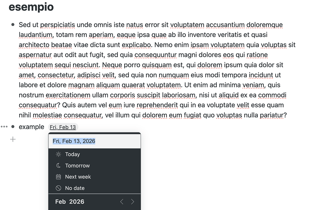 Fast change on date doesn't work anymore on mac - Bugs - Workflowy