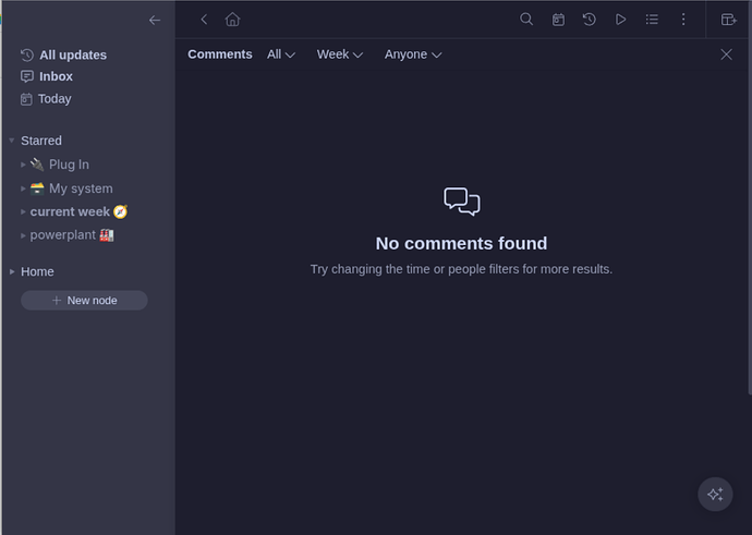 Beta version showing Inbox that really is Mentions