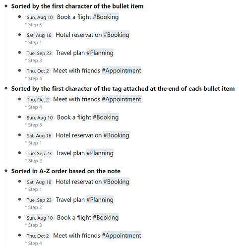 5. A-Z Sorting Option